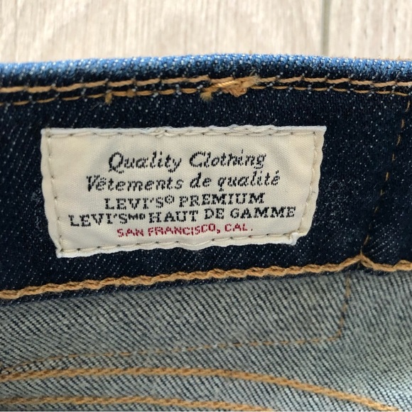 Levi’s Dark Wash Straight Jeans 36x32 - Picture 7 of 13
